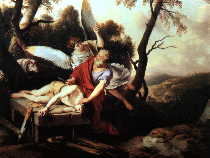Abraham Sacrificing Isaac. By Laurent de La Hyre. 1650